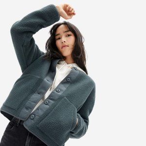 Everlane ReNew Teddy Liner in Pewter